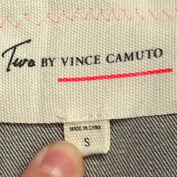 NWT UpCycled Nirvana Graphic Denim vest size Small - Picture 3 of 6